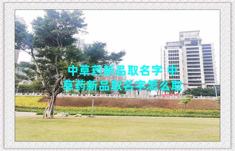 中草药新品取名字 中草药新品取名字怎么取